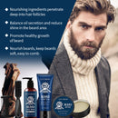 Men's Sandalwood Beard Care Set Nourishes And Restores Hair And Shavings