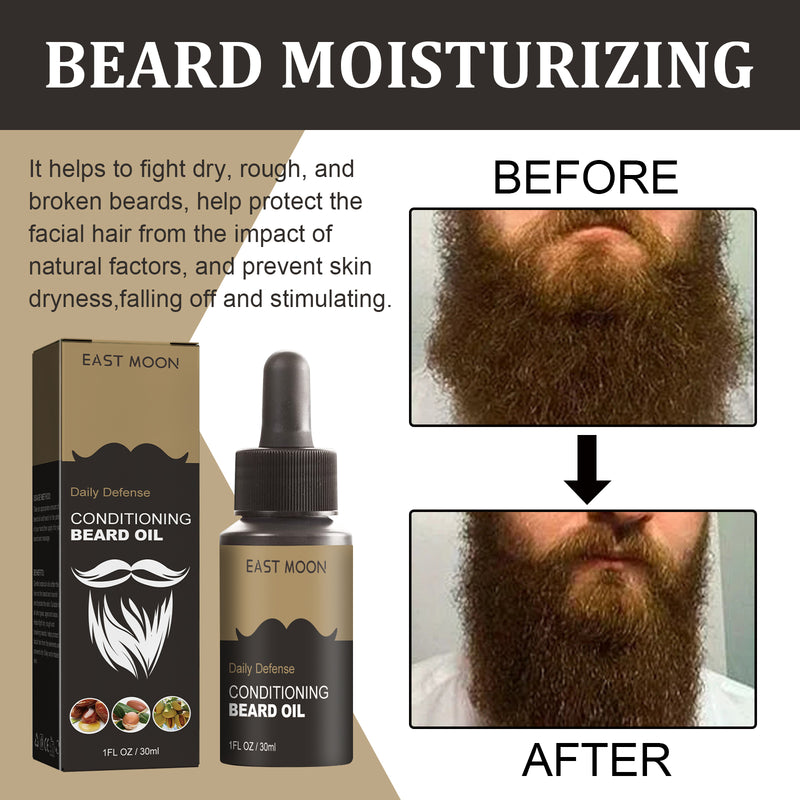 Beard Care Oil Men's Beard Oil Repair Frizzy Strong Hair Moisturizing Soft Shine Beard