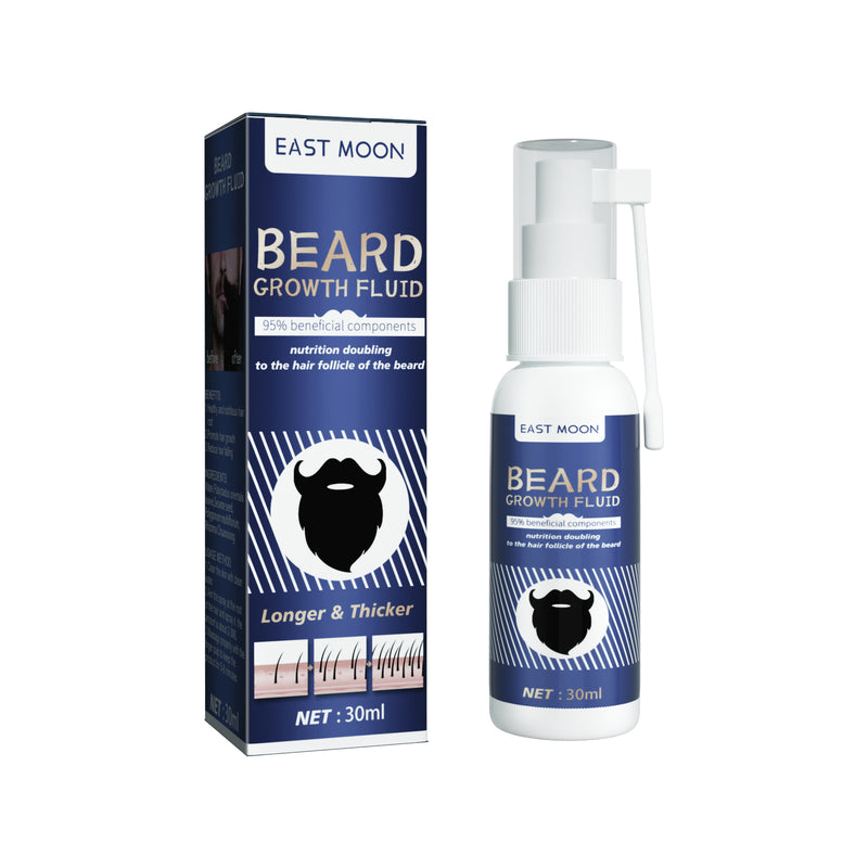 Facial Hair Growth Solution, Care For Men's Facial Hair Growth Solution To Nourish Thick Beard Growth