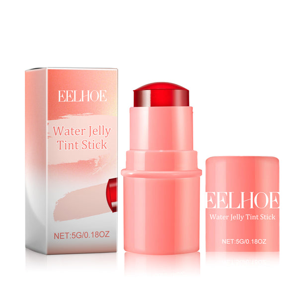 Water Jelly Tint Stick, Lazy Person Toning Even Skin Tone Brightening Easy To Apply Lip Gloss Stick