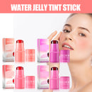 Water Jelly Tint Stick, Lazy Person Toning Even Skin Tone Brightening Easy To Apply Lip Gloss Stick