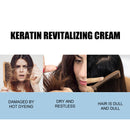 Keratin Revitalizing Cream, Long Lasting Fragrance Soft Light Smoothing Frizz Repair Split End Conditioner