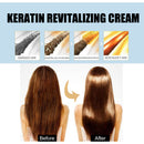 Keratin Revitalizing Cream, Long Lasting Fragrance Soft Light Smoothing Frizz Repair Split End Conditioner