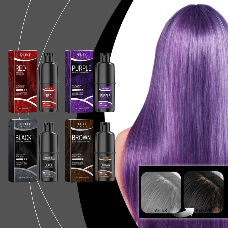 Hair Dye Shampoo, Hair Dye Shampoo Herbal Extract Maintenance Lasting Color Healthy Hair Dye