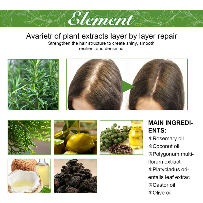 Rosemary Hair Care Essential Oil Repair Hair Dry Hair Frizz Smoothing Hair Care Essential Oil