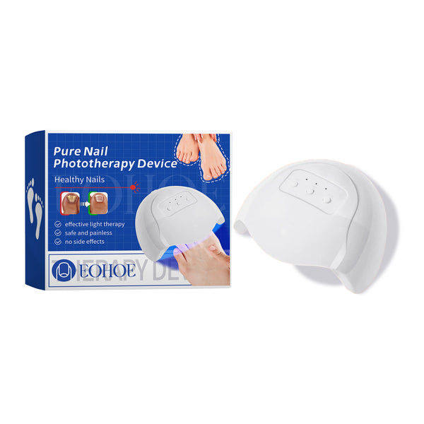 Pure Nail Phototherapy Device, Repair Broken Nails Innail Thickening Brightening Nails Gentle Cleaning Gray Nail Care