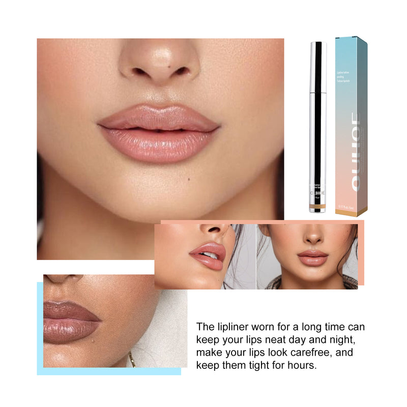 Peel Lip Liner, Plump Lip Lines Show Lip Color Without Makeup Peeling Lip Liner