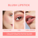 Blush Lipstick, Natural Nude Light Long-Lasting Easy Color Blush Lip Gloss Stick