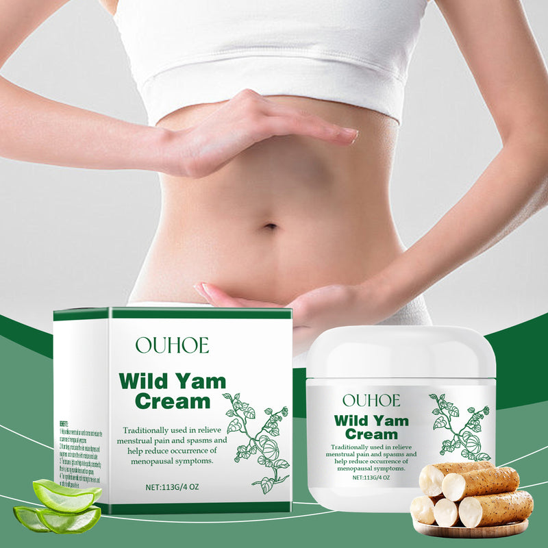 Ouhoe Wild Yam Cream Relieves Menstrual Stomach Pain And Moisturizes Skin With Body Massage Treatment Cream