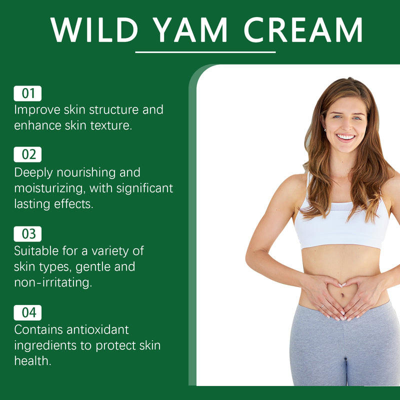 Ouhoe Wild Yam Cream Relieves Menstrual Stomach Pain And Moisturizes Skin With Body Massage Treatment Cream