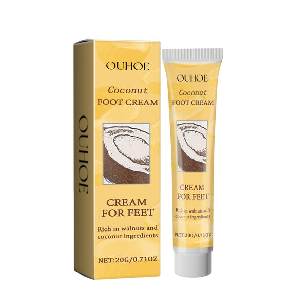 Coconut Foot Cream, Natural Coconut Foot Cream Moisturizes And Restores Dry And Cracked Skin