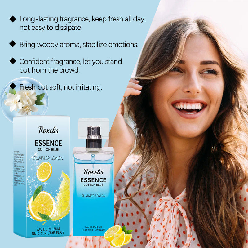 Summer Lemon Perfume Natural Fresh Lasting Bergamot Vibrant Bouquet Bouquet Light Fragrance Light Elegant Perfume