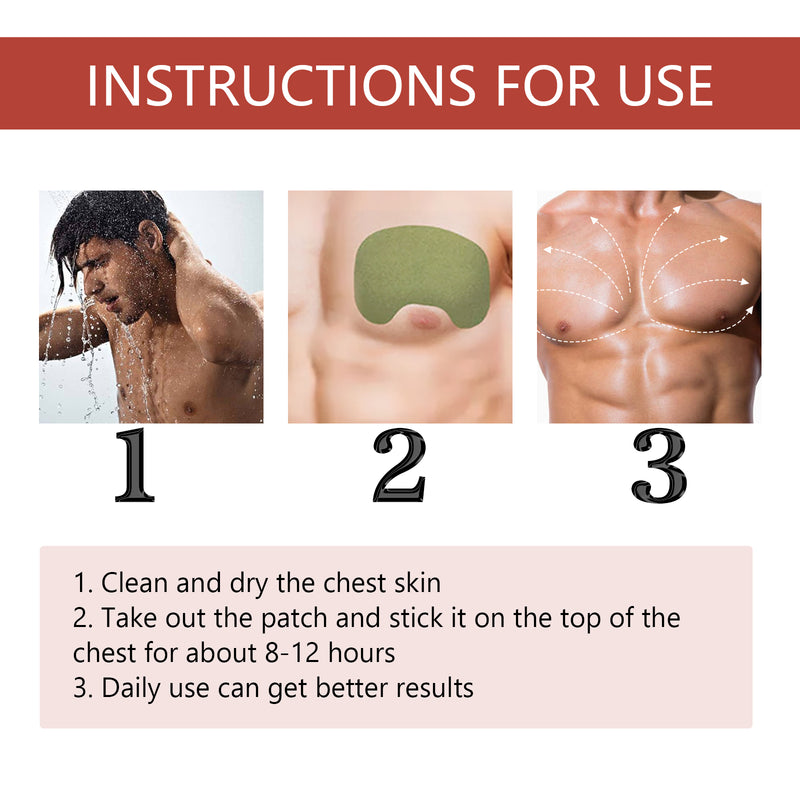 Gynecomastia Cellulite Melting Patch, Firming Skin Anti-sagging Chest Massage Care Chest Patch