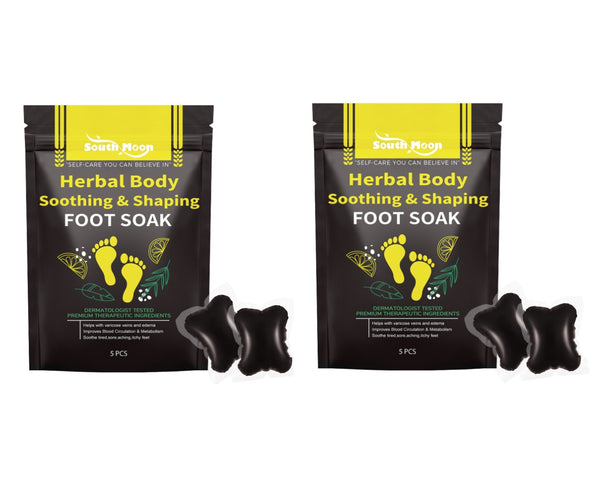 Herbal Body Soothing & Shaping Foot Soak, Firming Thigh Muscle Shaping Gel Foam Foot Pack