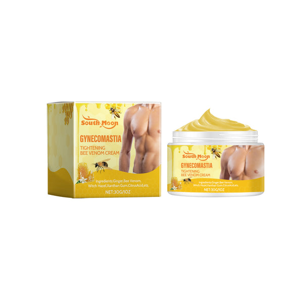 Bee Venom Chest Firming Massage Cream Men's Chest Treatment Firming Chest Massage Body Cream