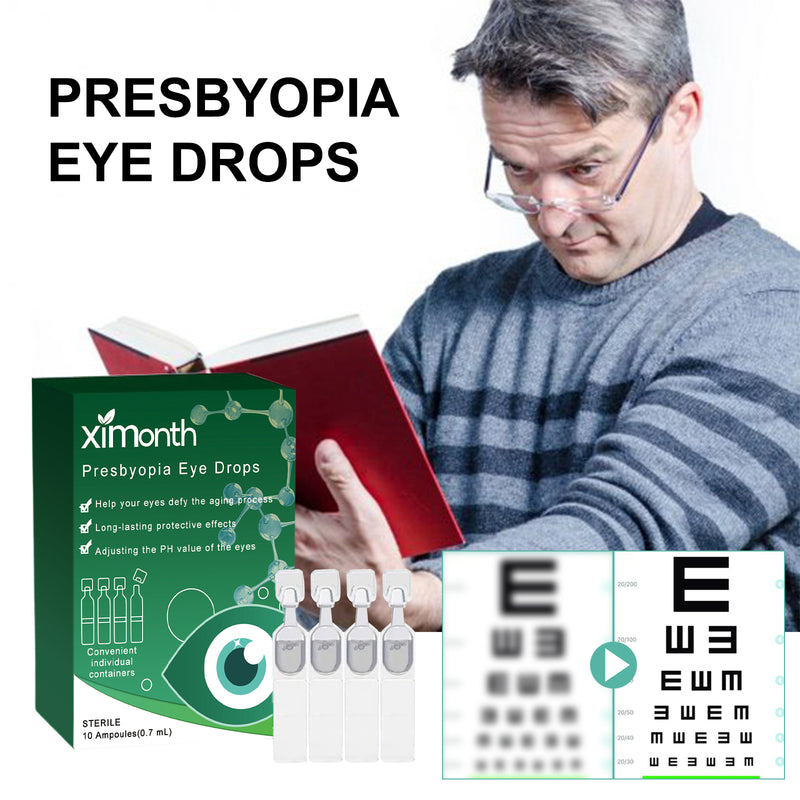 Presbyopia Eye Drops, Relieve Eye Fatigue Dry Itchy Eyes Water Acid Swelling Blurred Vision Care Solution