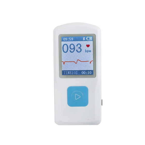 Carejoy Portable Handheld ECG Machine with Bluetooth & USB - Accurate Heartbeat Monitoring for Home Use, 1.77'' Screen PM10 Technology