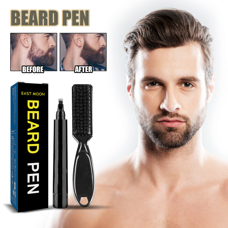 Beard Filler Pen Men's Beard Pen Beard Styling Filler Pen Waterproof Beard Brush