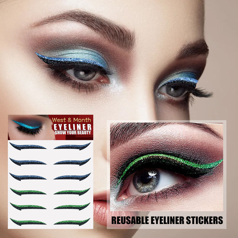 Reusable Eyeliner Stickers, Double Eyelid Stage Makeup Party Nightclub