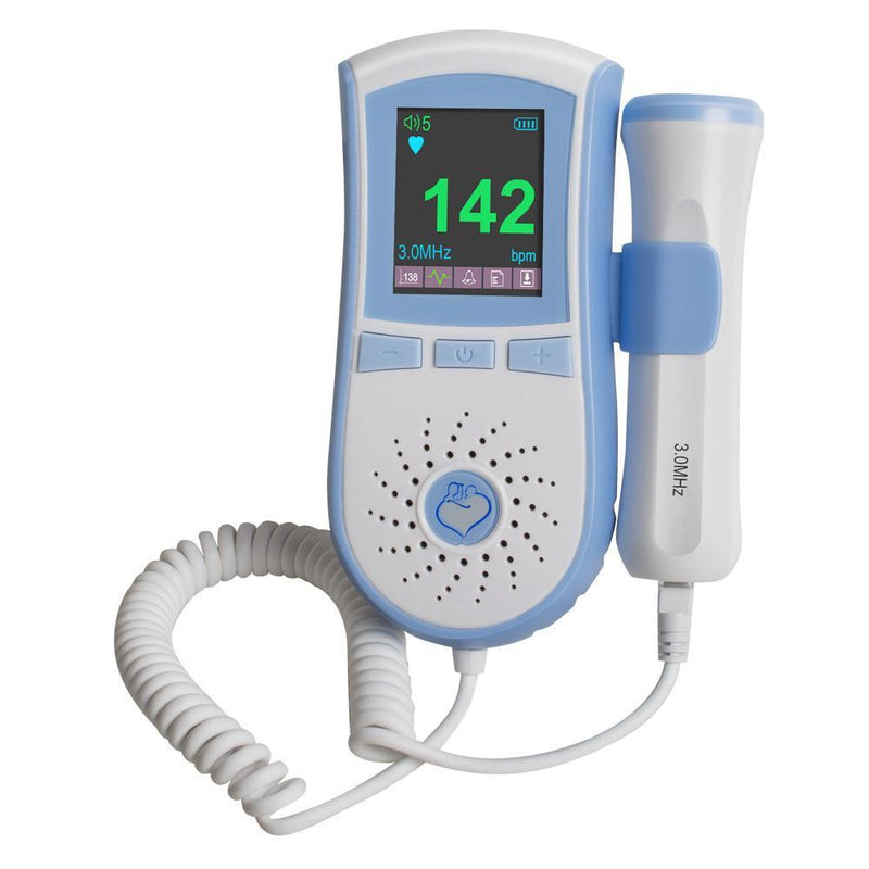 Color LCD Display Pocket Fetal Doppler 3MHz